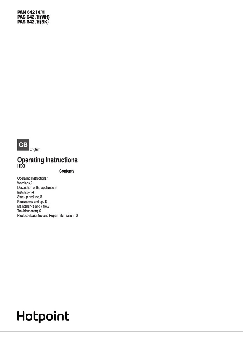Hotpoint PAS 642/H operating instructions