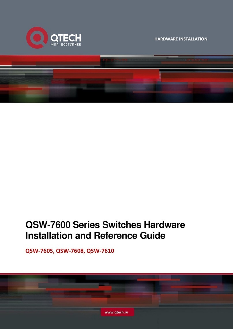 q-Tech QSW-7600 Series Installation and operating manual q-Tech QSW-7600 Series Installation and operating manual