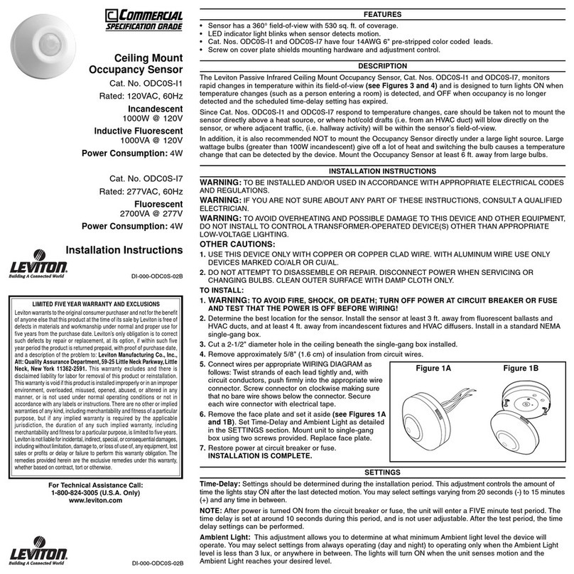 Leviton ODC Series User manual