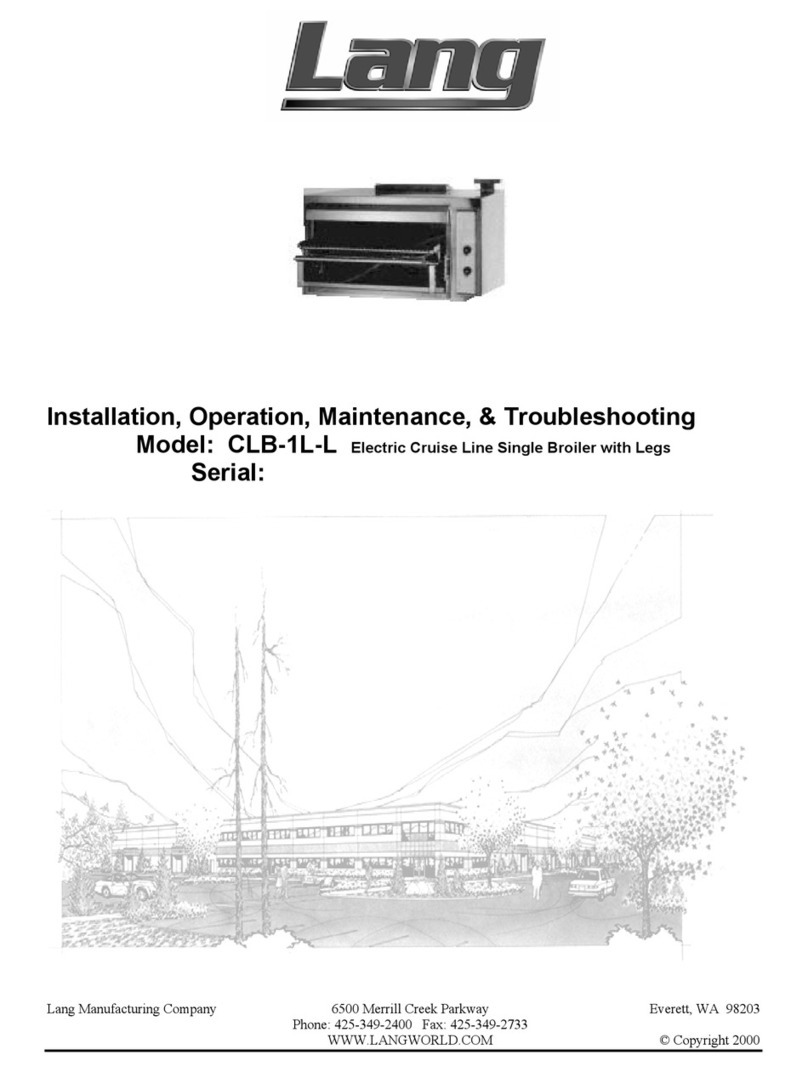 Lang CLB-1L-L Installation, operation, maintenance, & troubleshooting