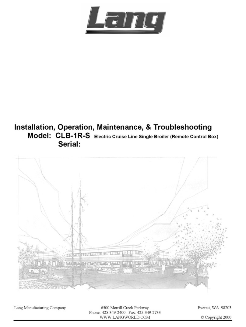 Lang CLB-1R-S Operating instructions