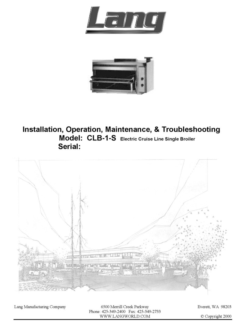 Lang CLB-1-S Installation, operation, maintenance, & troubleshooting