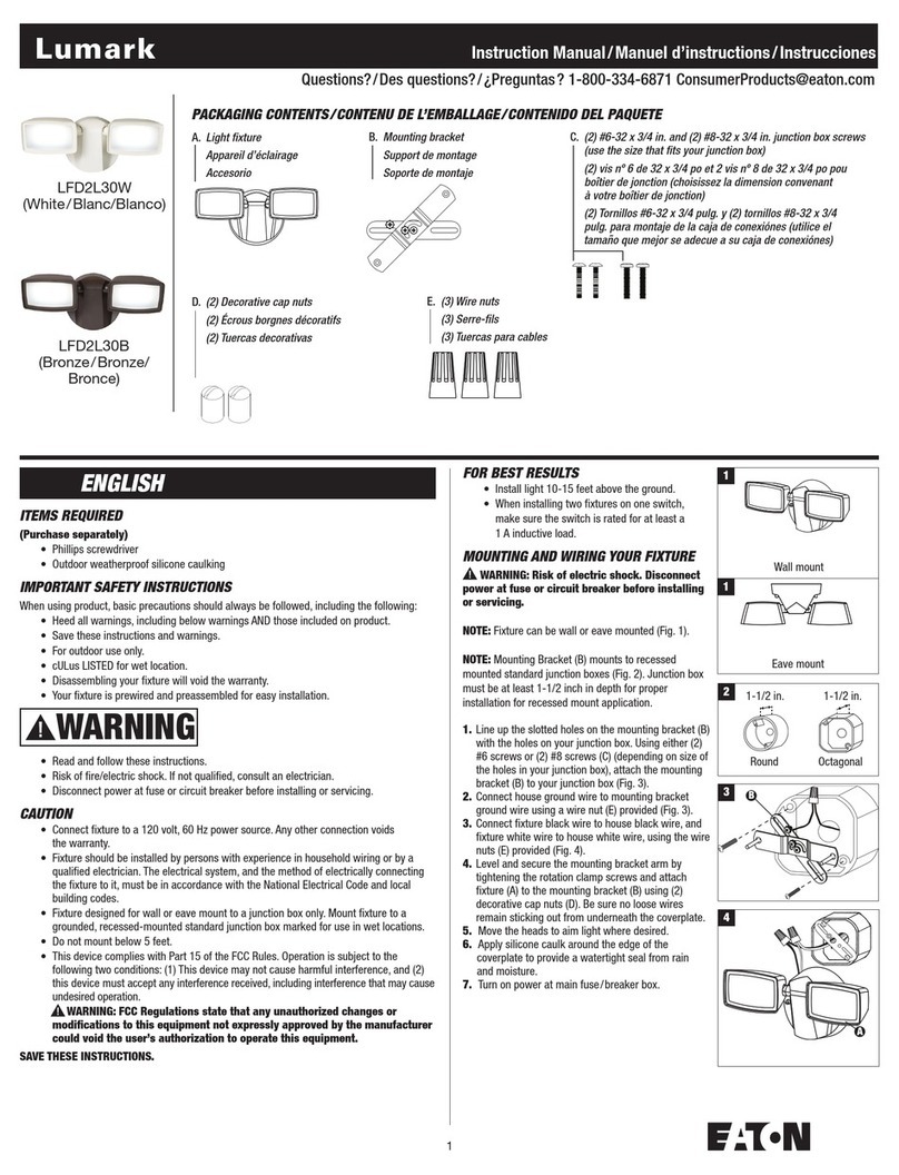 Eaton Lumark LFD2L30W User manual
