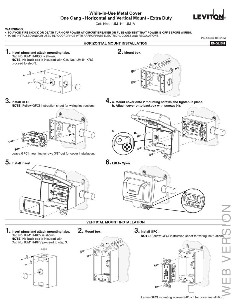 Leviton IUM1H User manual