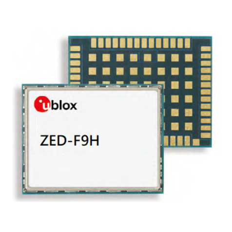Ublox ZED-F9H Use and care manual