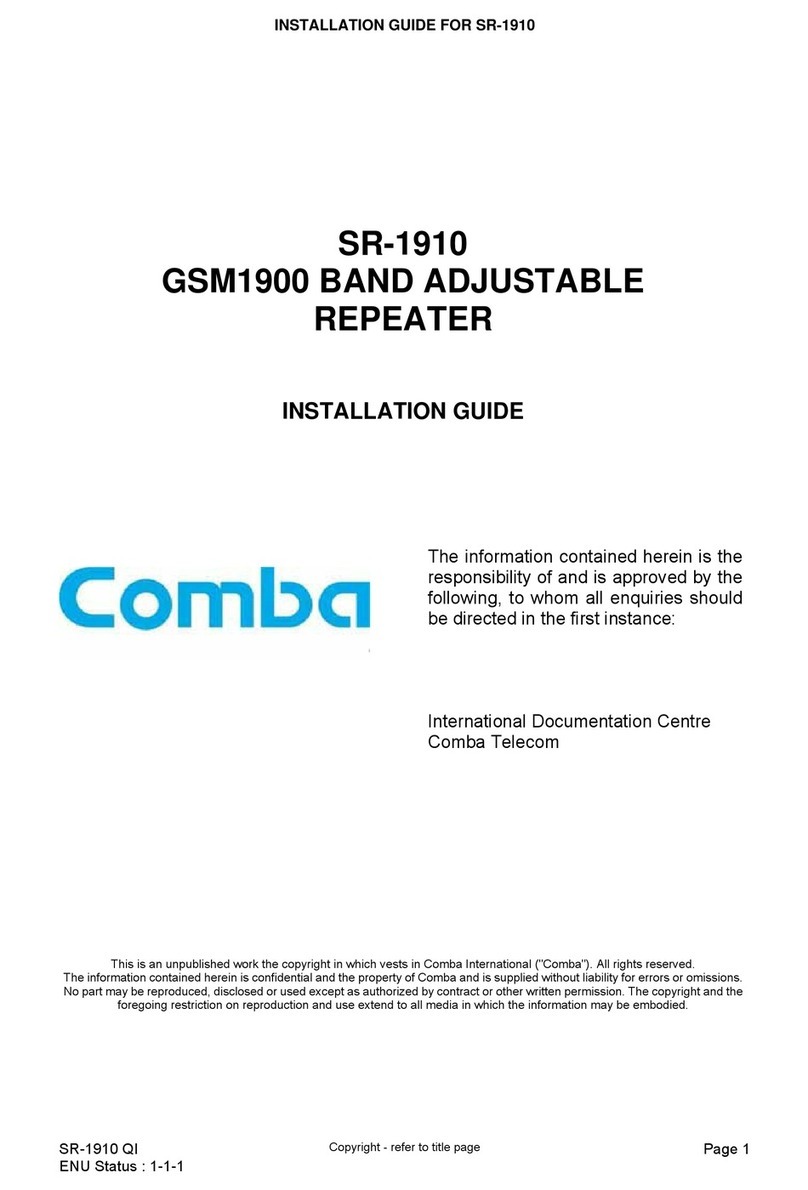 Comba Telecom SR-1910 User manual