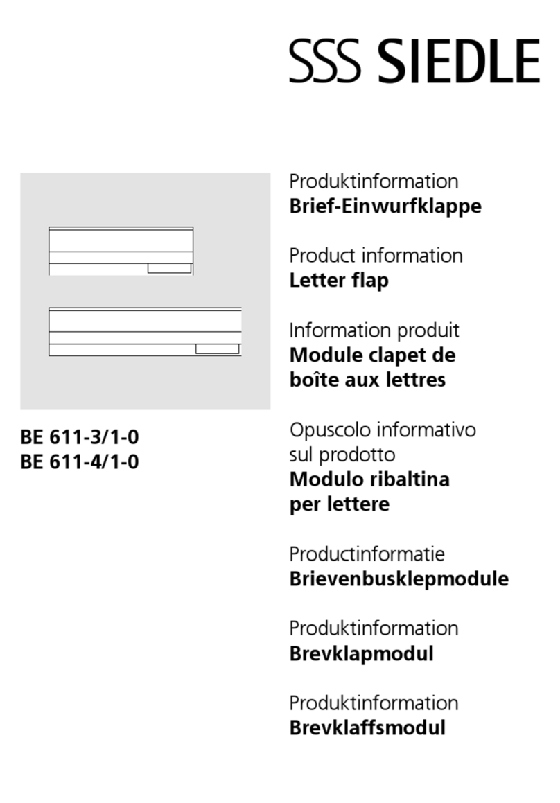 SSS Siedle BE 611-3/1-0 Product information