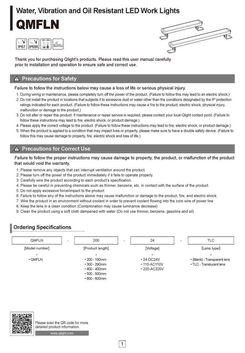 Qlight QMFLN Series installation instructions
