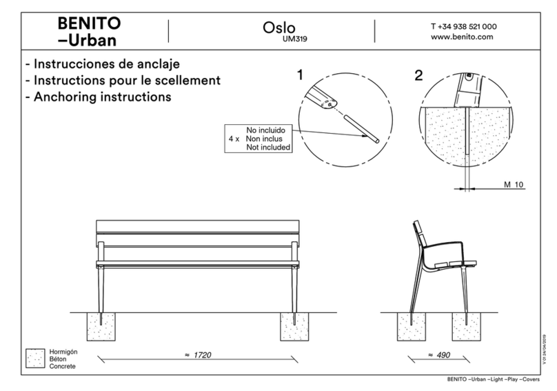 BENITO Oslo UM319 Installation instructions BENITO Oslo UM319 Installation instructions