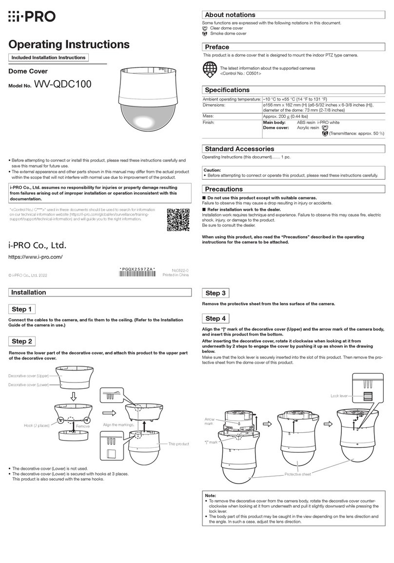 i-PRO WV-QDC100 User manual