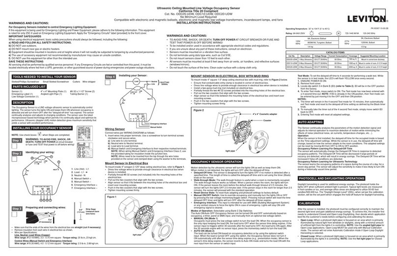 Leviton Provolt ODC10-UDW installation instructions