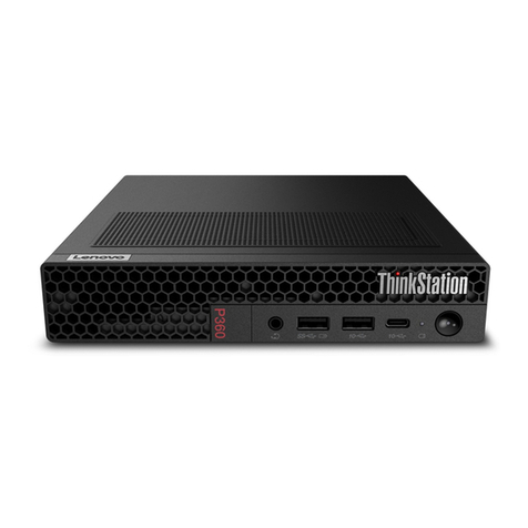 Lenovo ThinkStation P360 Tower User manual
