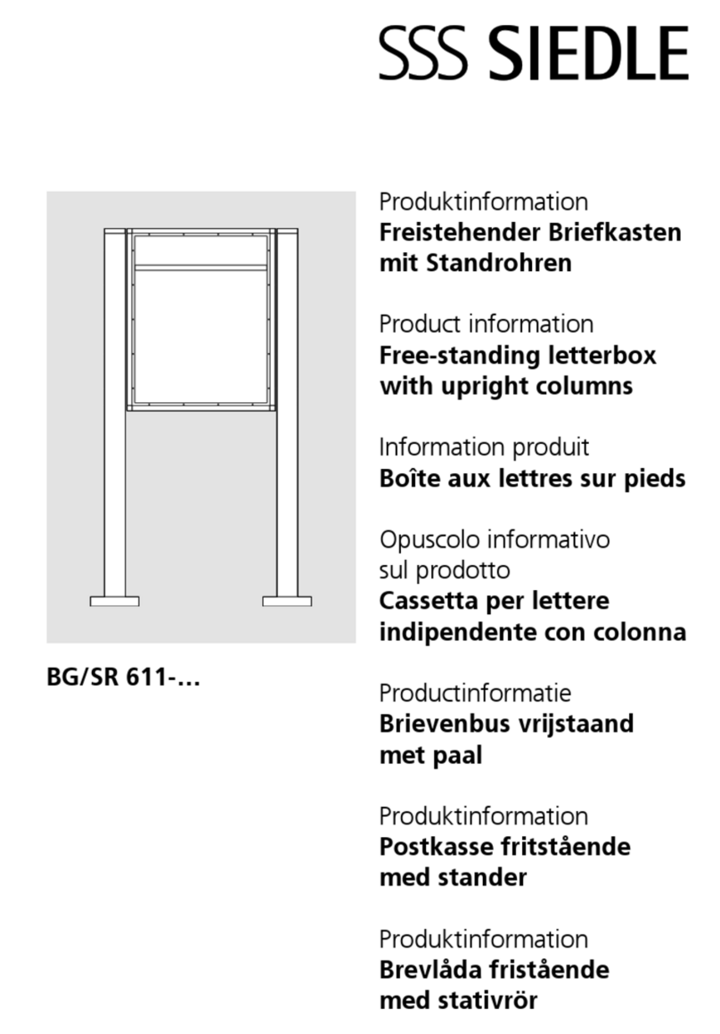 SSS Siedle BG/SR 611 Series User manual