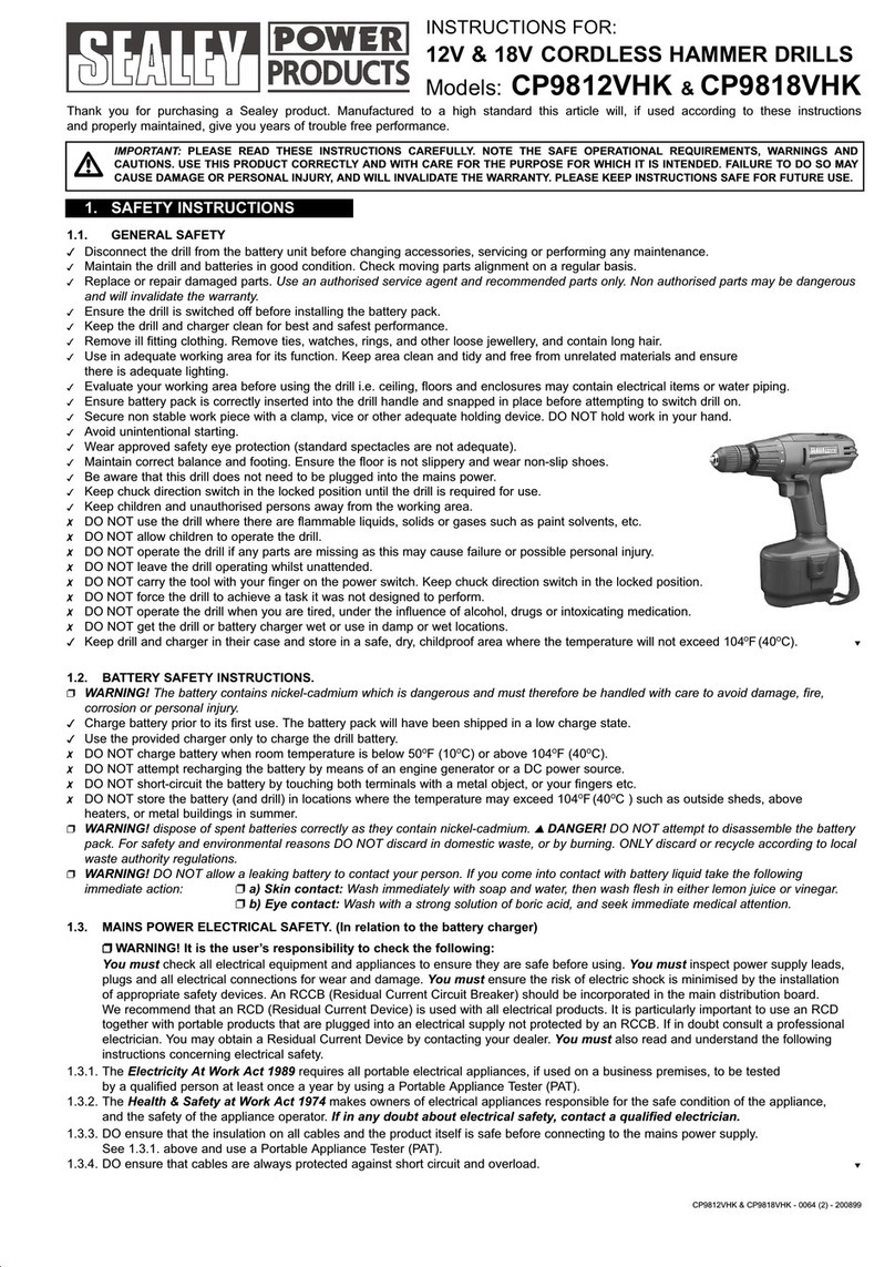 Sealey CP9812VHK User manual Sealey CP9812VHK User manual