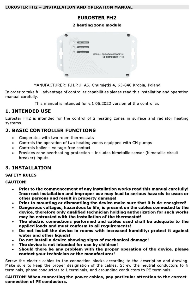 EUROSTER FH2 User manual