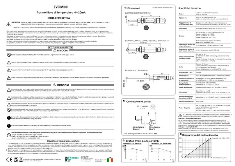 ITALCOPPIE SENSORI EVOMINI quick start guide