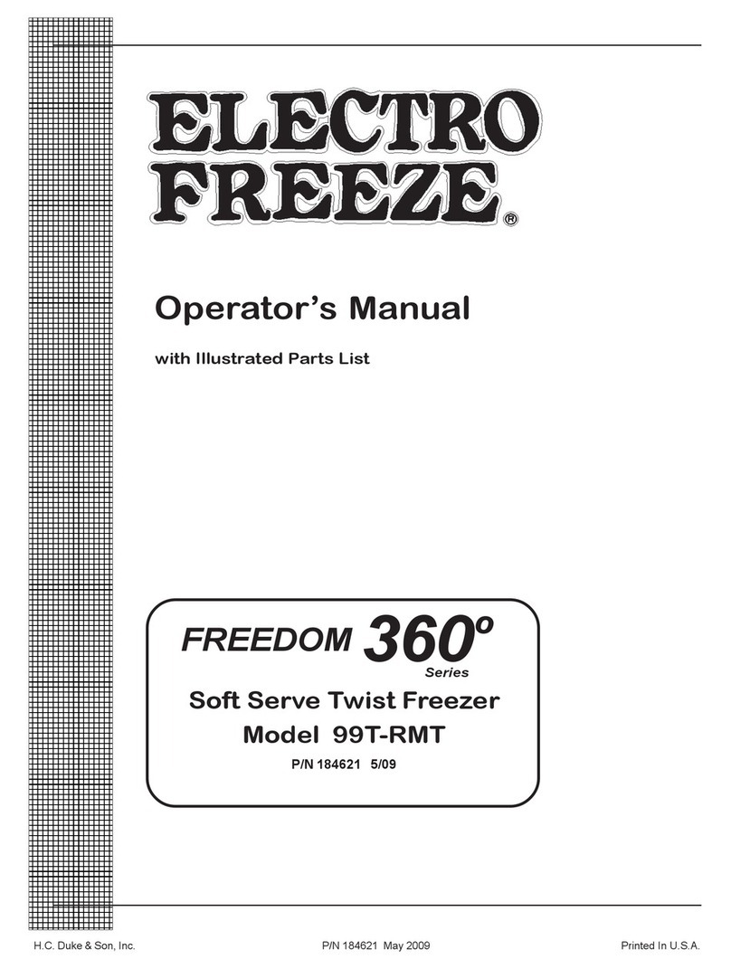 ELECTRO FREEZE FREEDOM 360 Series Operator's manual