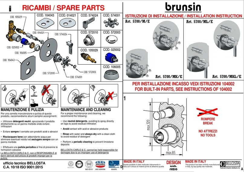 BELLOSTA brunsin 5700/M/E User manual