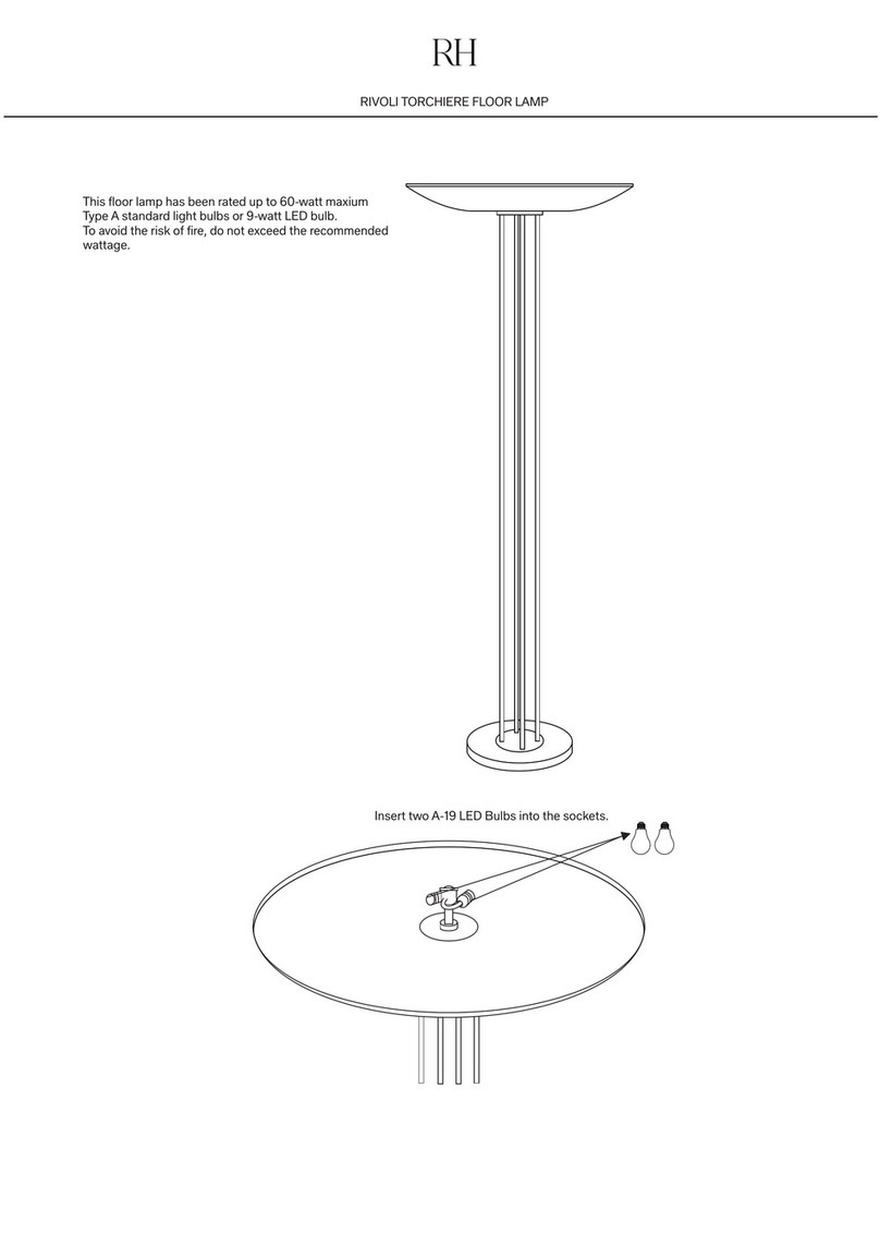 RH RIVOLI TORCHIERE User manual