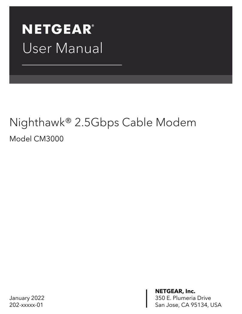NETGEAR Nighthawk CM3000 User manual