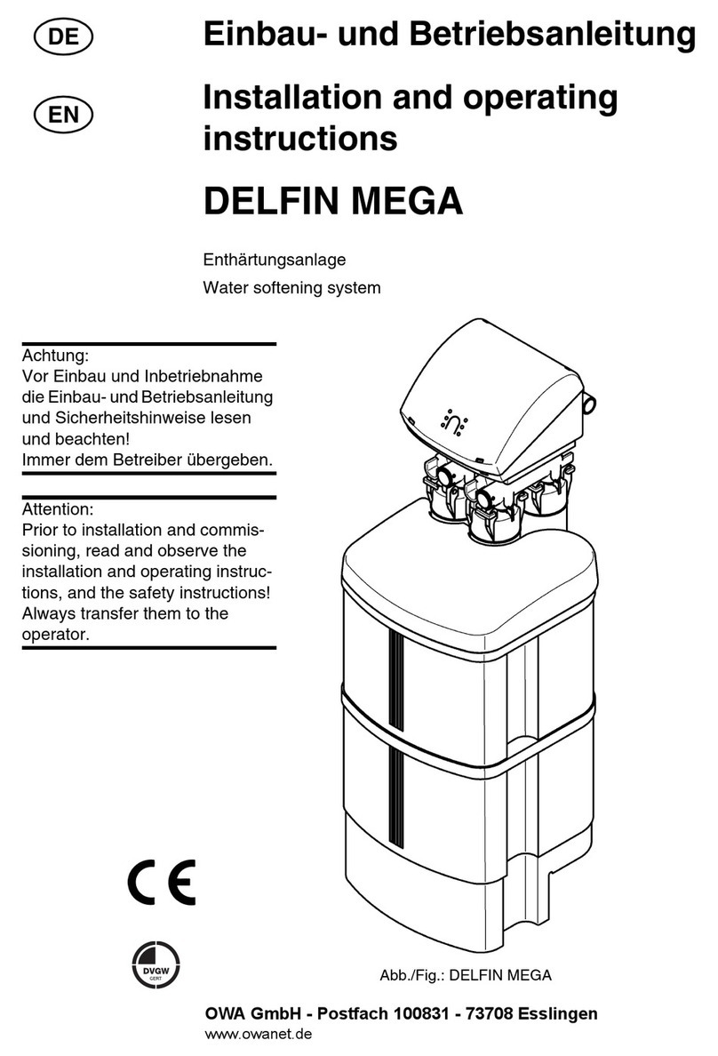 OWA DELFIN MEGA Installation and operating instructions