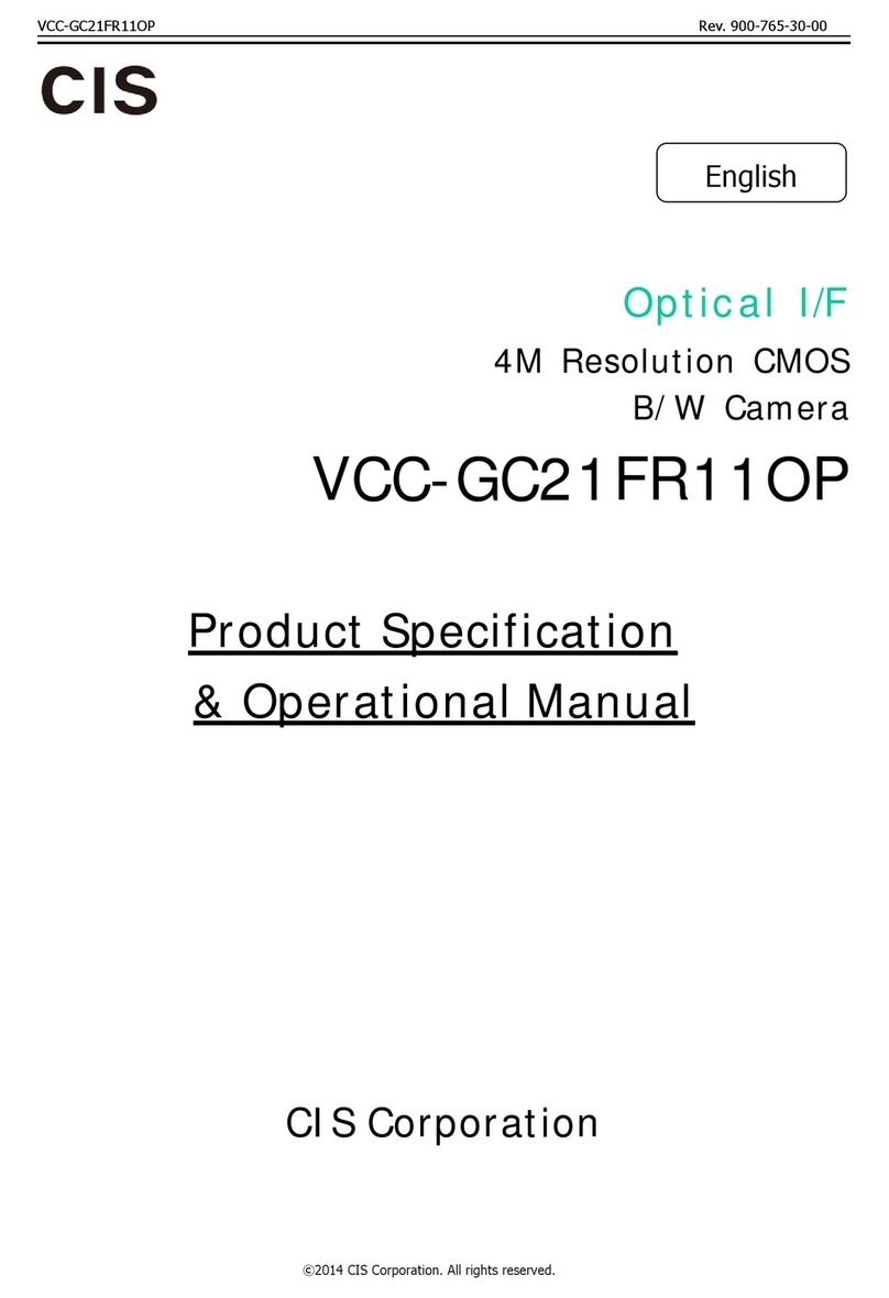 CIS VCC-GC21FR11OP Quick start guide