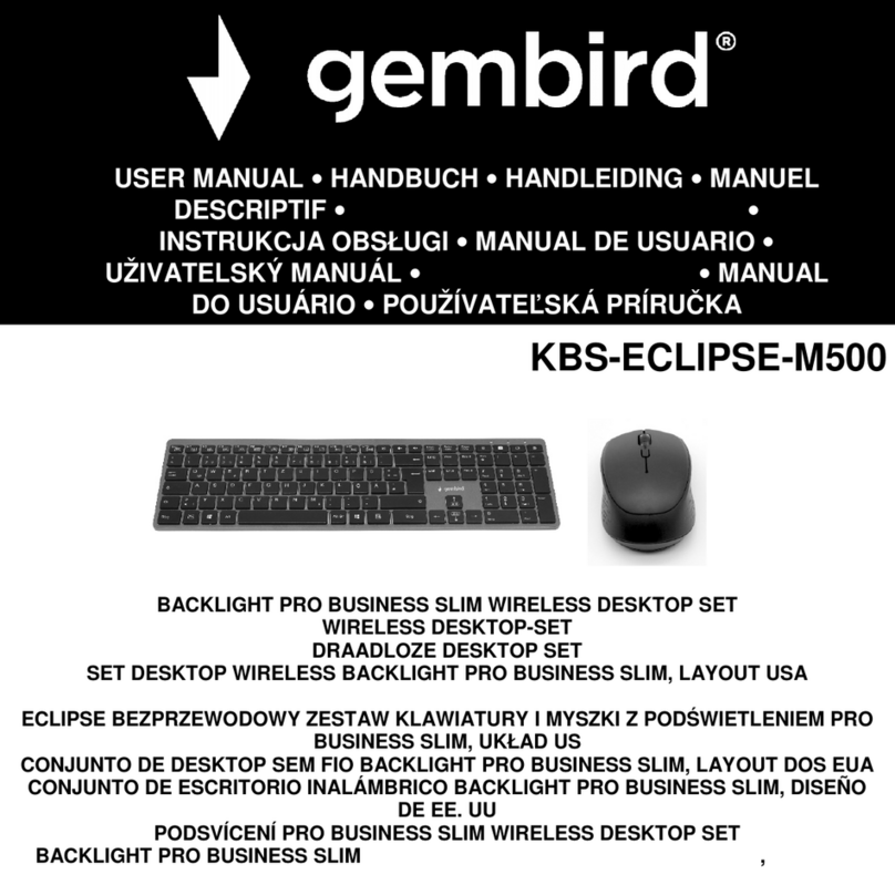 Gembird KBS-ECLIPSE-M500 User manual