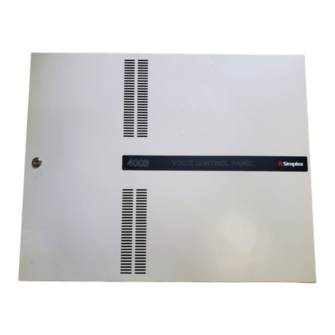 Simplex 4003 User manual