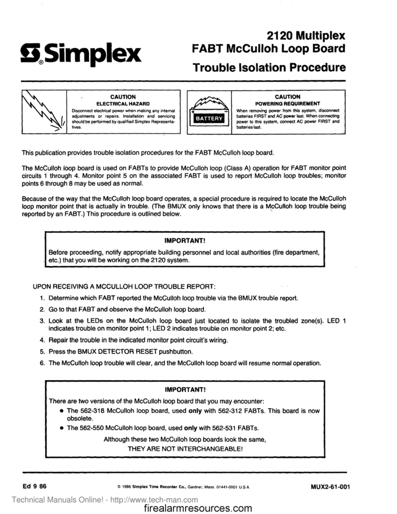 Simplex 2120 Reference guide