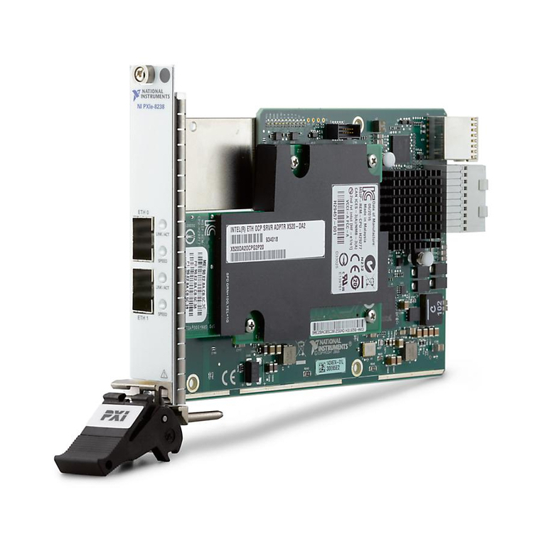 National Instruments PXIe-8238 Getting started National Instruments PXIe-8238 Getting started
