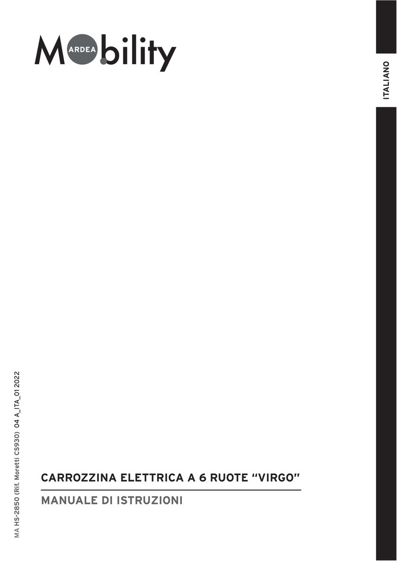 Moretti ARDEA Mobility VIRGO HS-2850 User manual