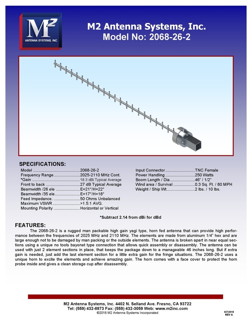 M2 Antenna Systems 2068-26-2 Assembly instructions