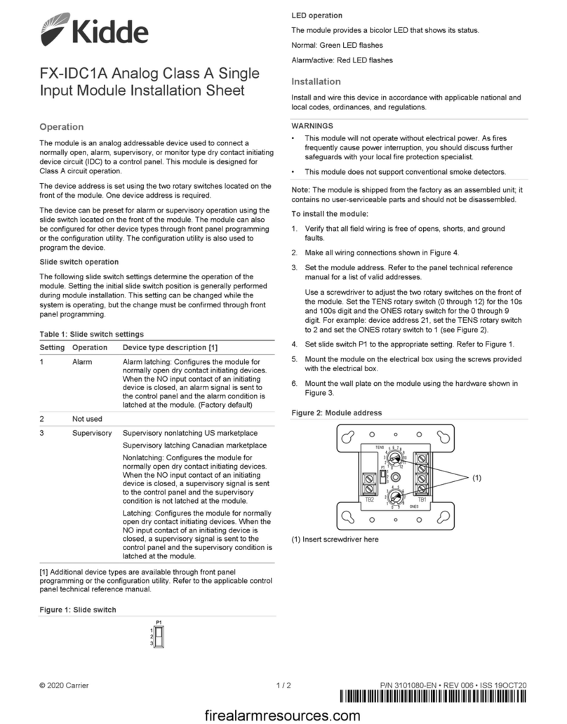 Kidde FX-IDC1A Assembly instructions