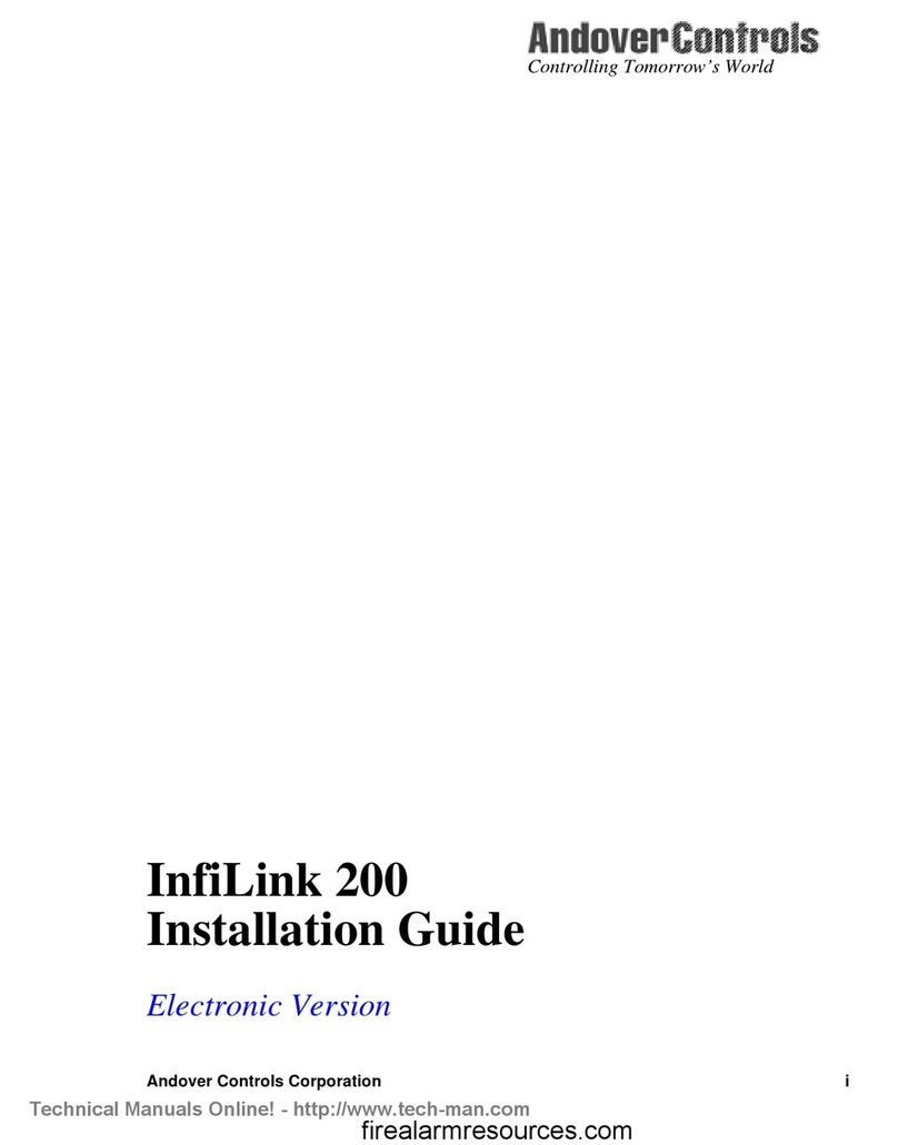 Andover Controls InfiLink 200 installation guide