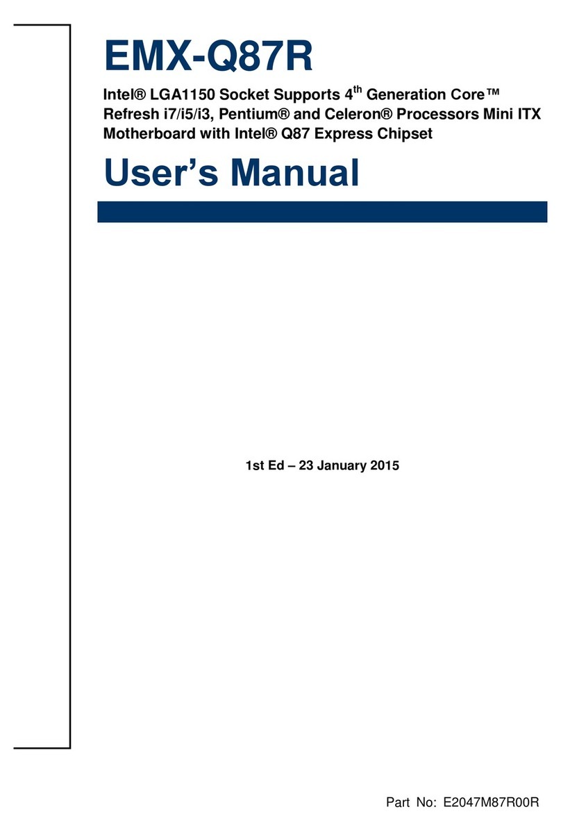 Avalue Technology EMX-Q87R User manual