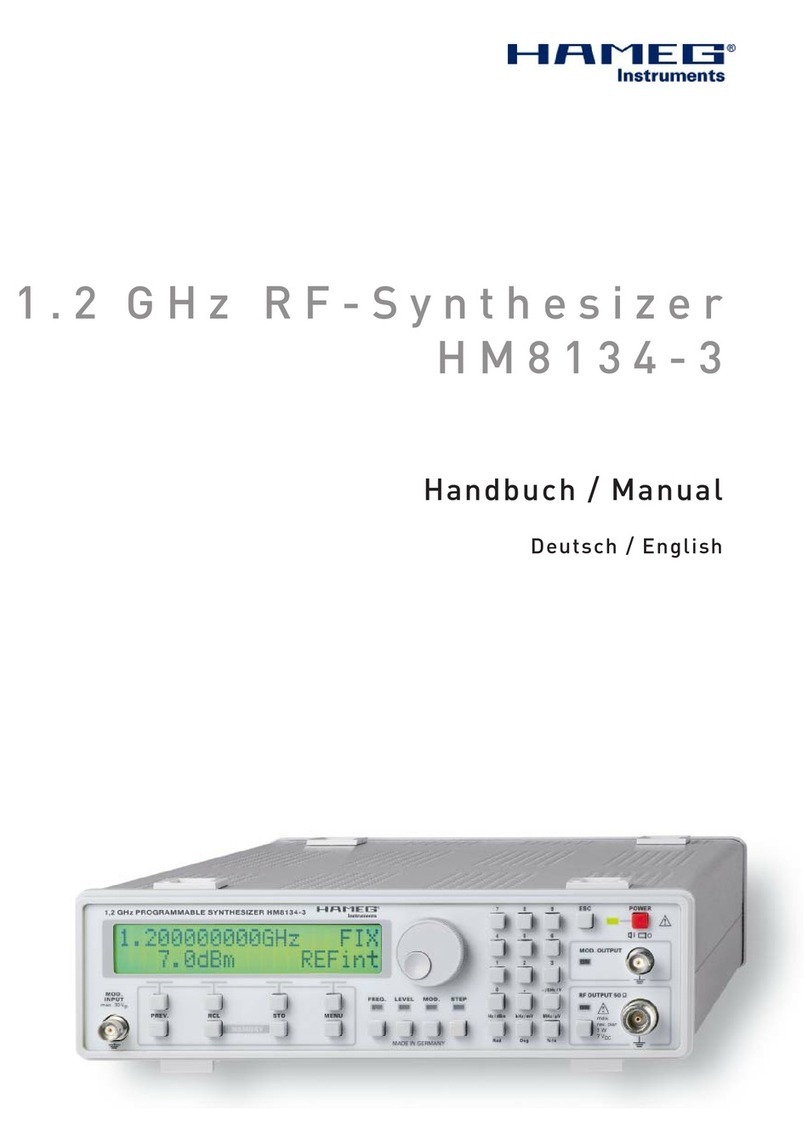 Hameg HM8134-3X User manual