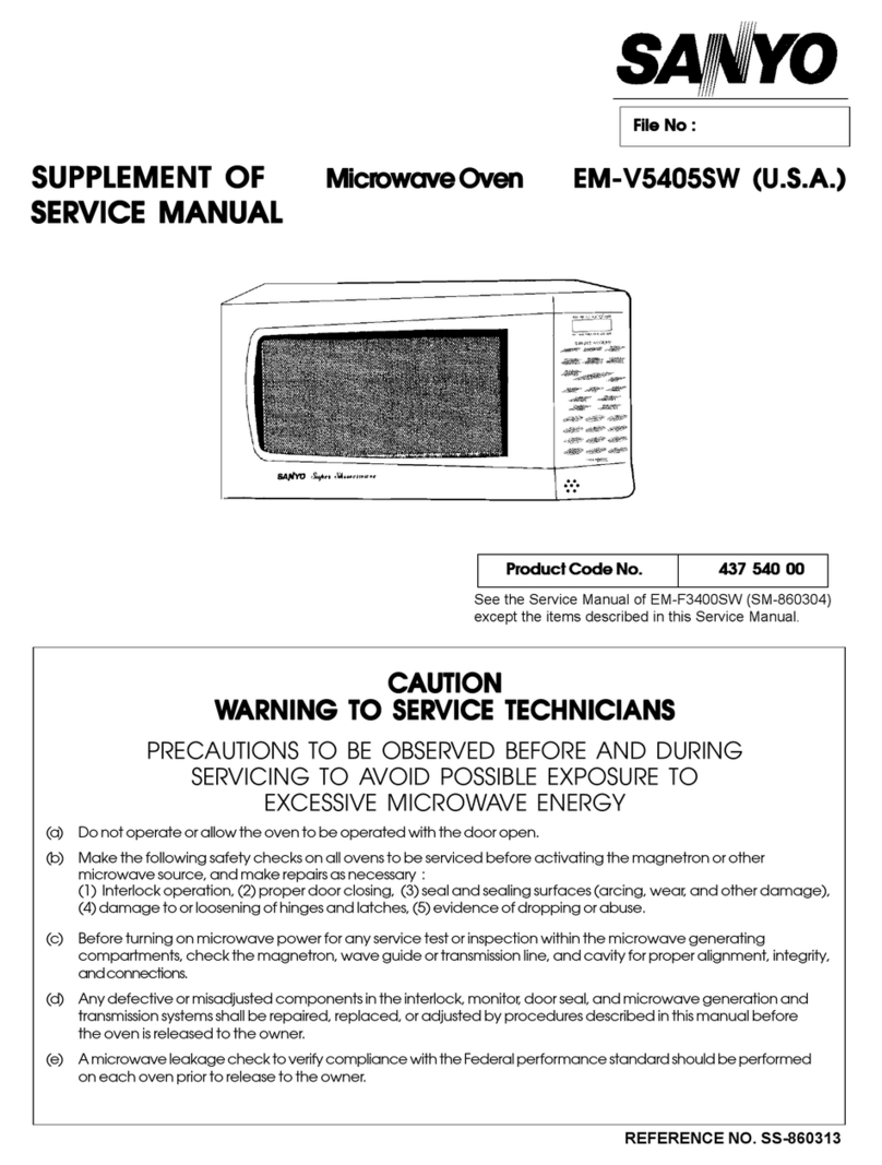 Sanyo EM-V5405SW User manual