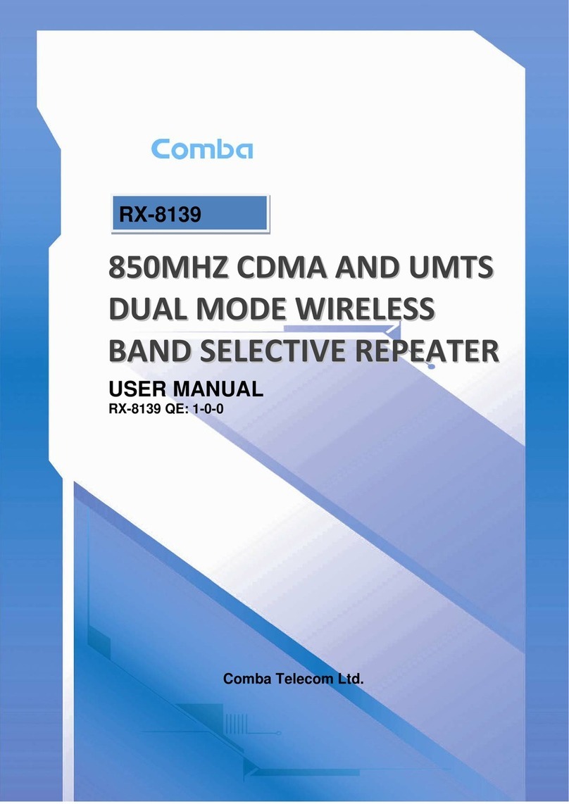 COMBA RX-8139 user manual