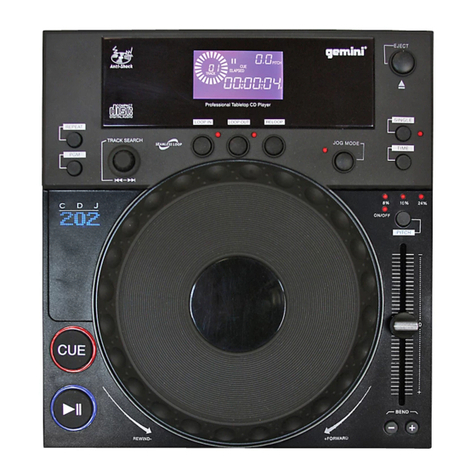 Gemini CDJ-202 User manual