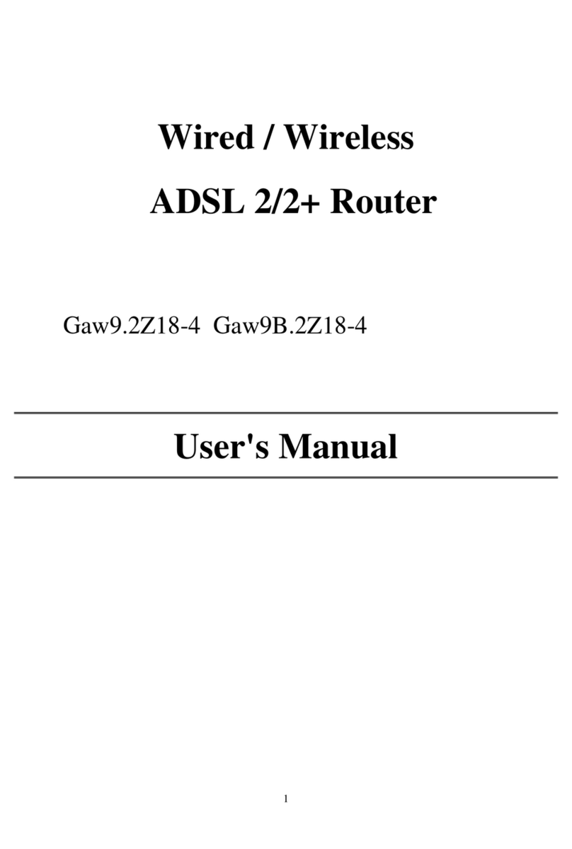 Planet Gaw9.2Z18-4 User manual