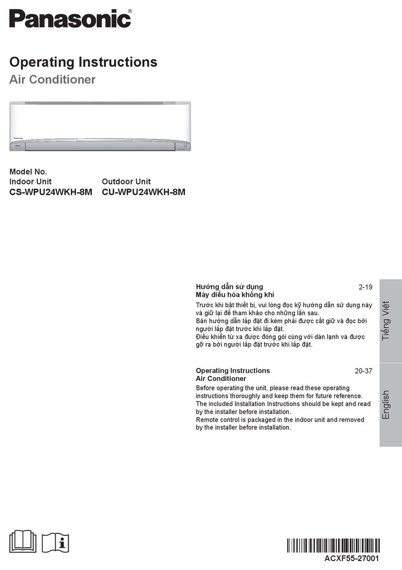 Panasonic CS-WPU24WKH-8M User manual Panasonic CS-WPU24WKH-8M User manual
