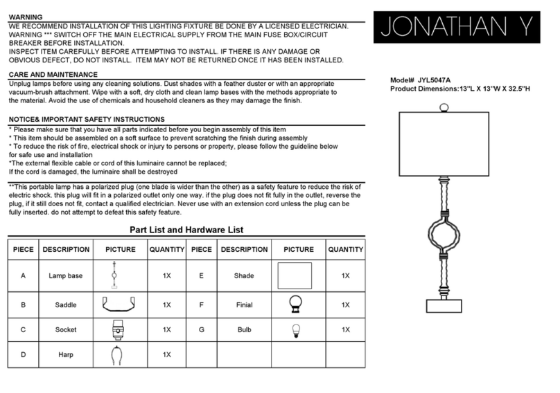 JONATHAN Y JYL5047A User manual JONATHAN Y JYL5047A User manual