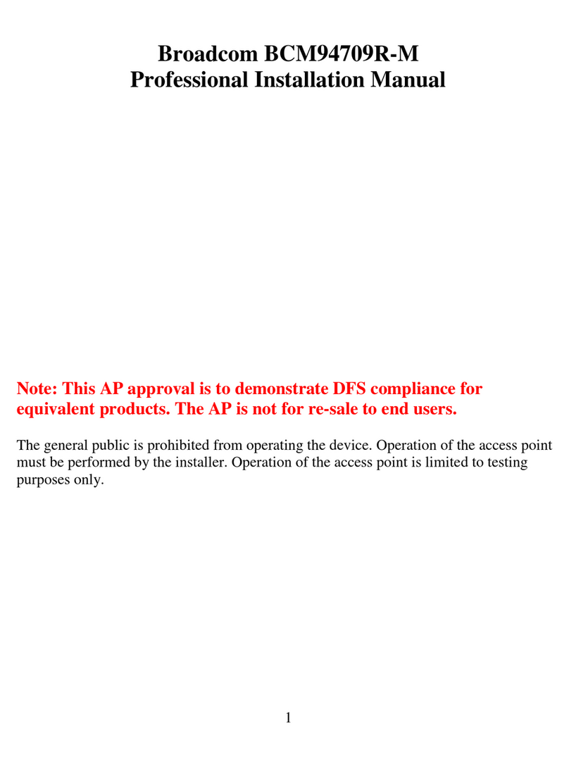 Broadcom BCM94709R-M PROFESSIONAL INSTALLATION MANUAL