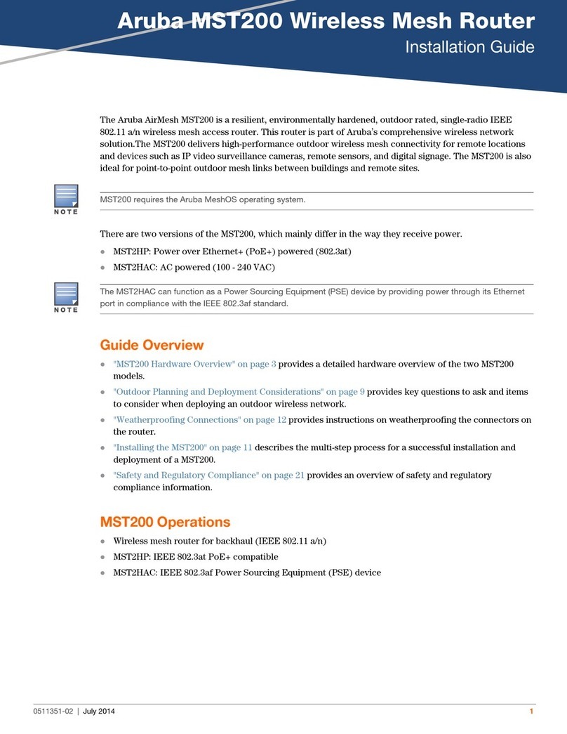 Aruba MST2HP User manual