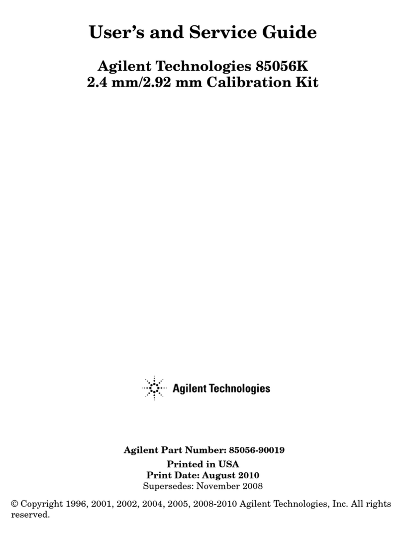 Agilent Technologies 85056K User manual