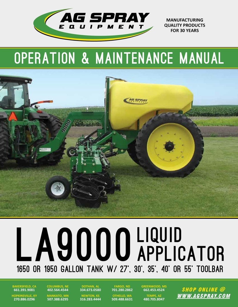 AG SPRAY LA9000 Operation & maintenance manual AG SPRAY LA9000 Operation & maintenance manual