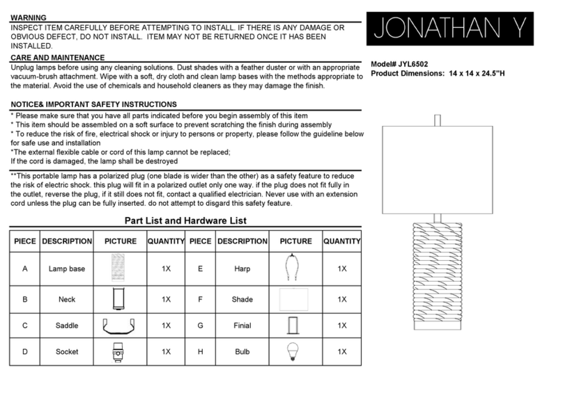 JONATHAN Y JYL6502 manual