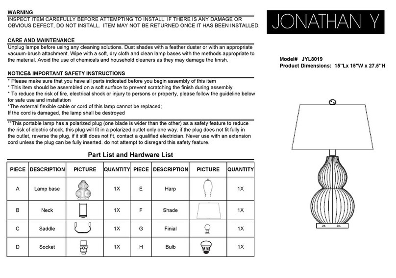 JONATHAN Y JYL8019 User manual