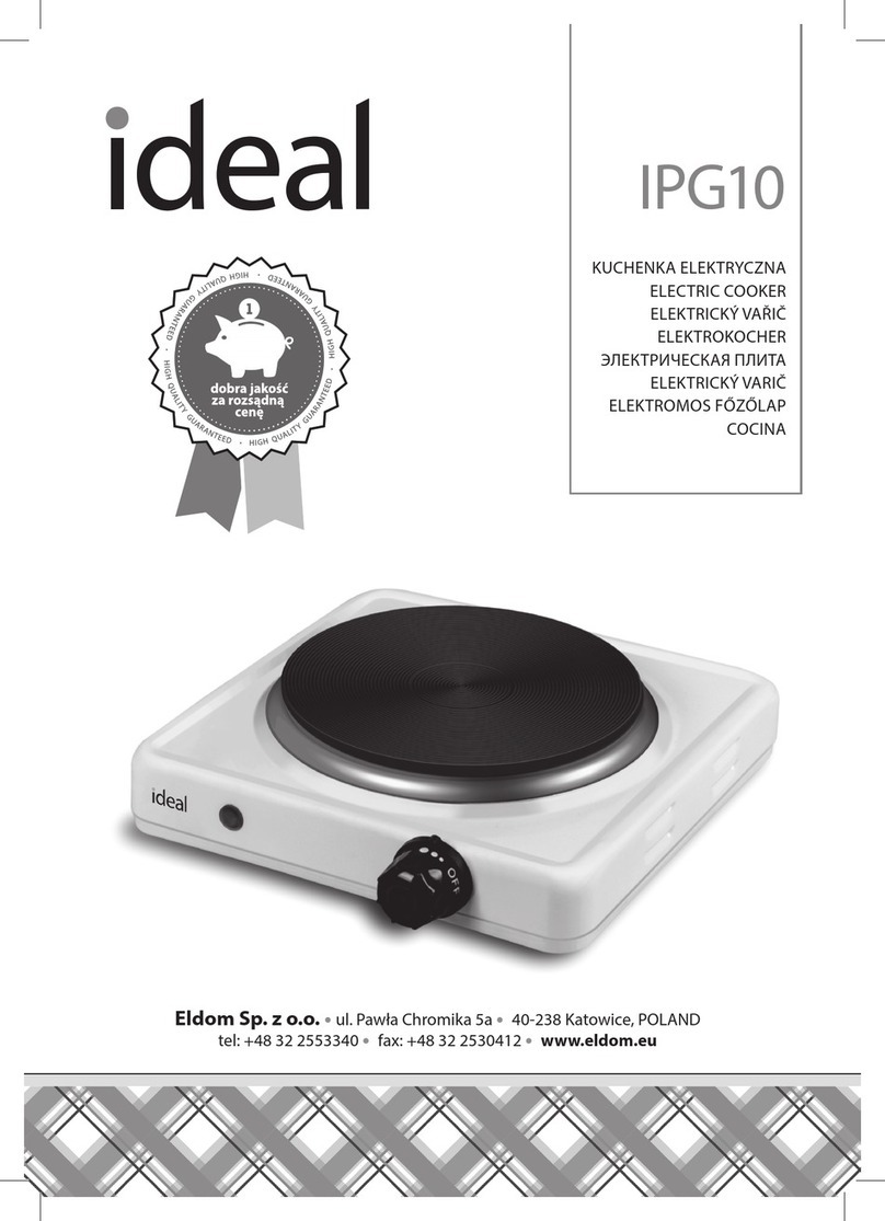 Eldom ideal IPG10 instruction manual