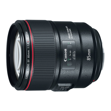 Canon EF85mm f/1.4L IS USM quick start guide
